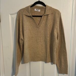 Double Zero Tan Knit Sweater